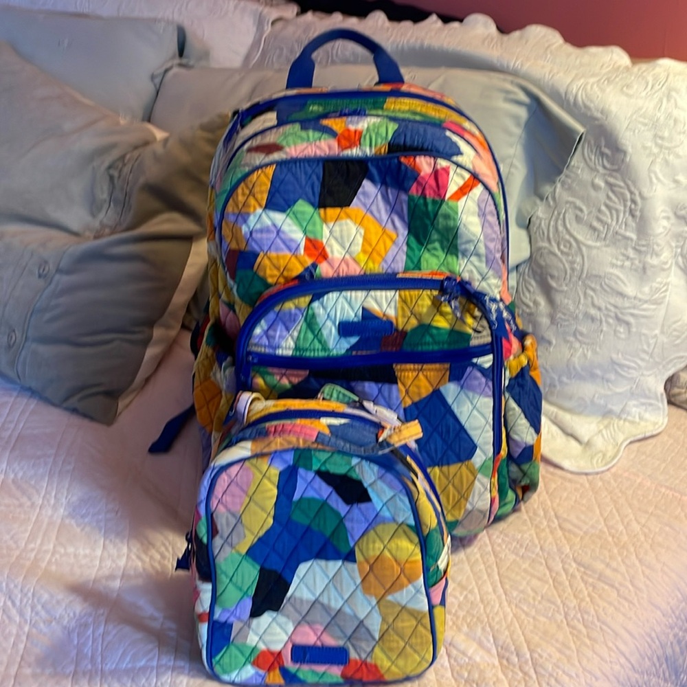 Vera Bradley Backpack with Lunchbox
